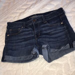 AE denim shorts